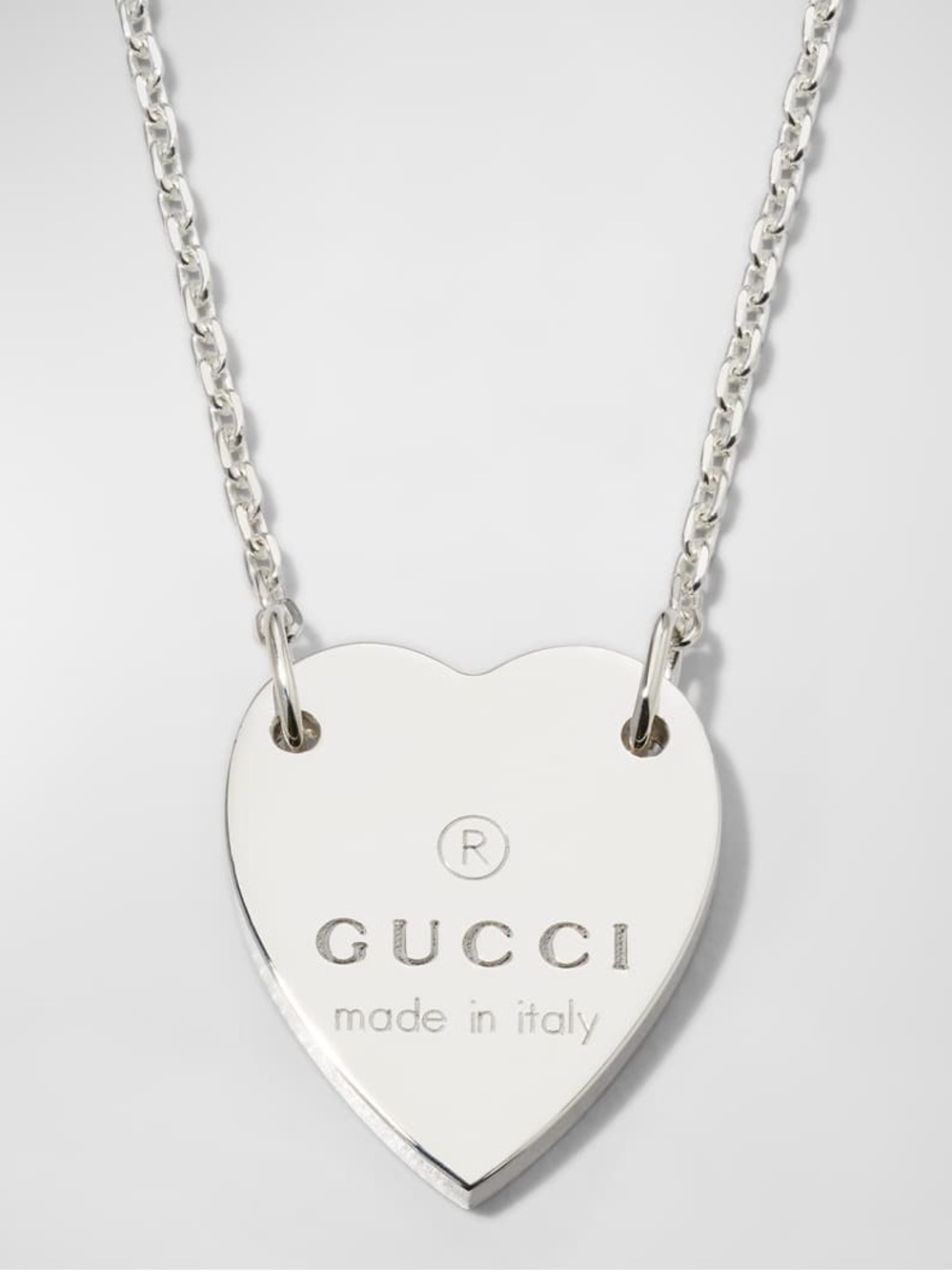 Gucci StSilver Heart Pendant Necklace - Women's Jewelry - Picture 2 of 8